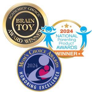 Brain Toy, Moms Choice & National Parent Product Award Seals