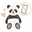 Illustrated icon of Pause with Panda showing no screen required